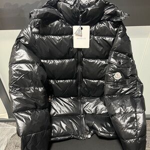 Moncler Shiny Black Down Jacket